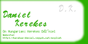 daniel kerekes business card